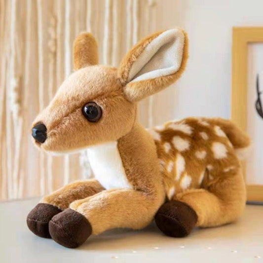 Realistically Cute Baby Deer Plush Toy - Plushies