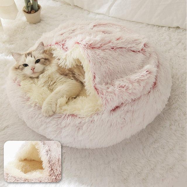 Adorable, Cozy Cave-like Cat Pet Bed - Plushies
