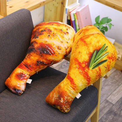 27.5" - 35.5"  Chicken leg Pillow Simulation Plush Toy - Plushies
