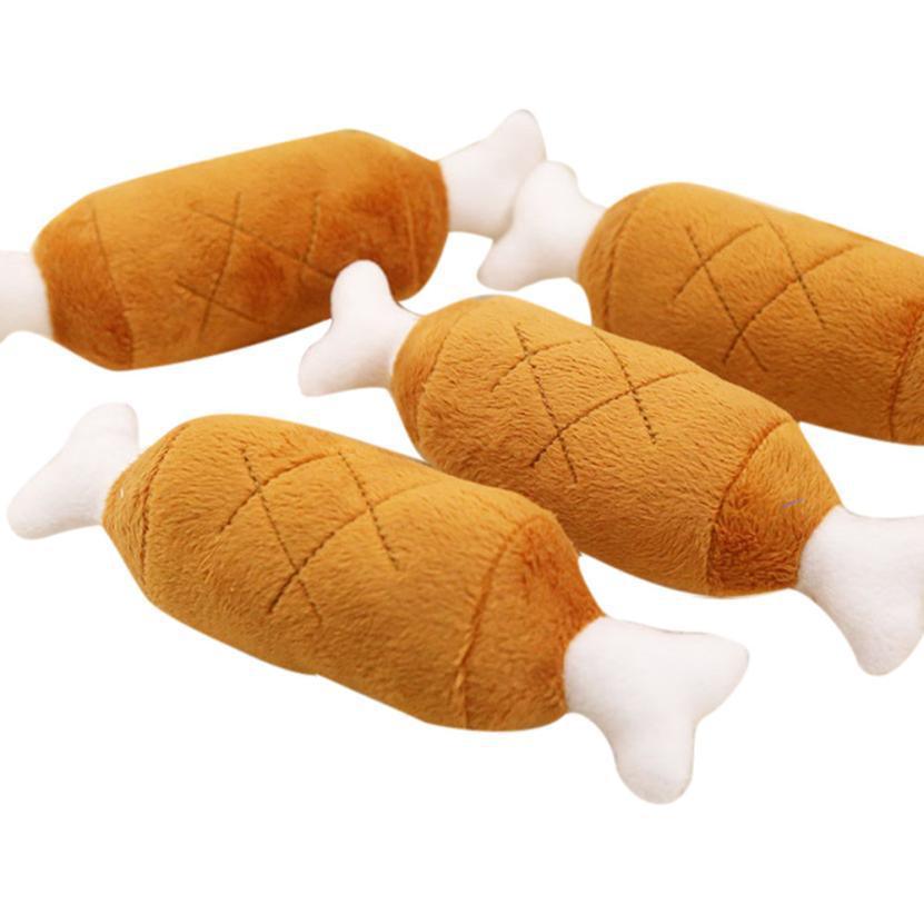 Super Cute and Funny Pet Plush Toy Meat and Bones - Plushies