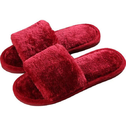 Hear Pom Pom Women Plush Slippers - Plushies