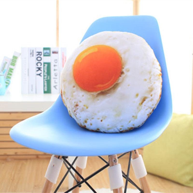 Simulation Stuffed Cotton Soft Fried Egg Cushion Sleeping Pillow Plush - Plushies