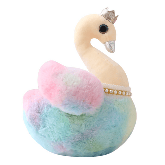 Kawaii Rainbow Princess Swan Plush Toys - Plushies