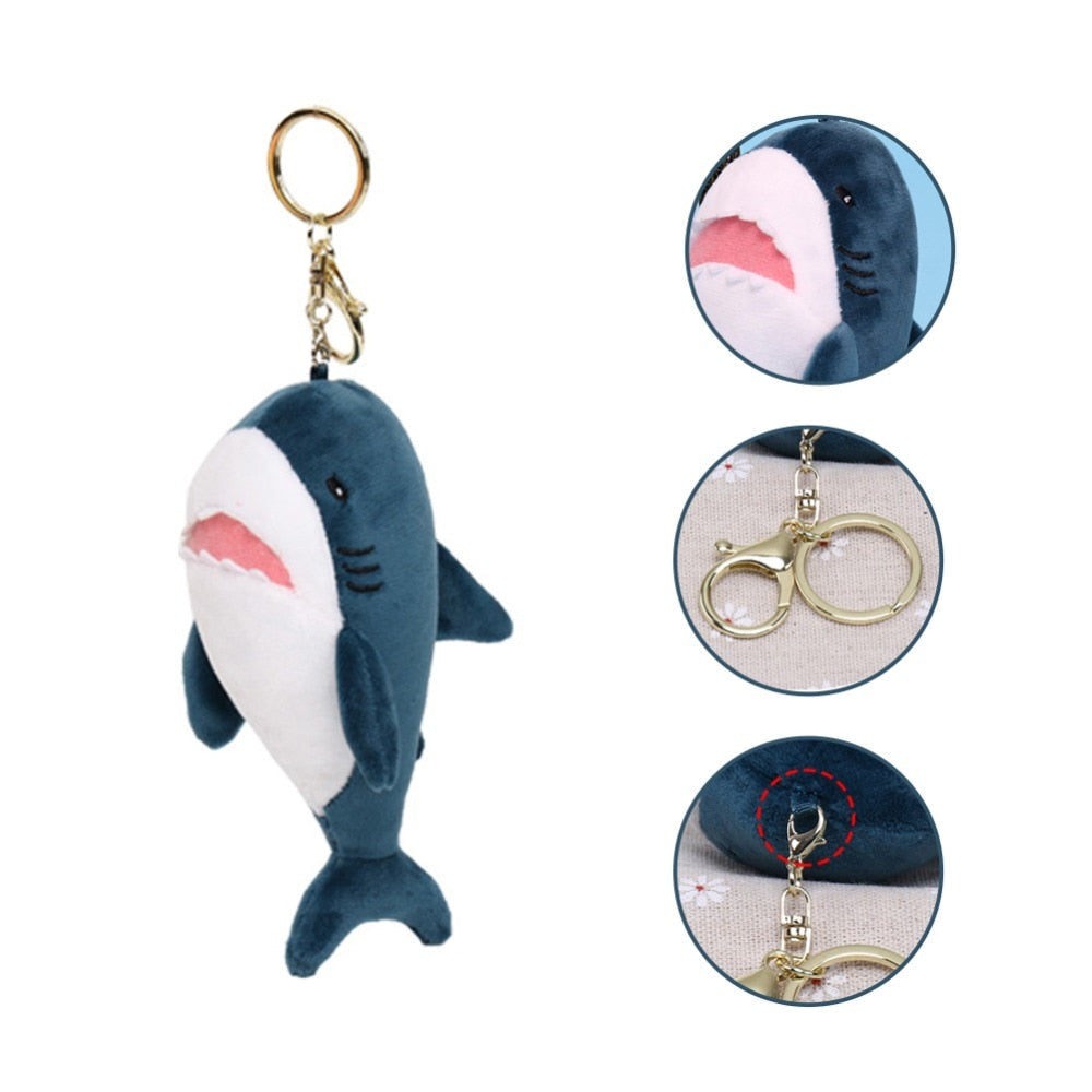 Cute Shark Plush Keychain - Plushies