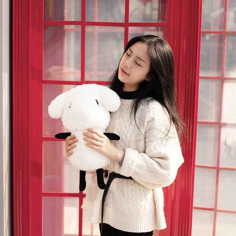 Adorable Stuffed White Sheep Plush Doll - Plushies