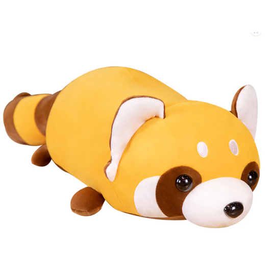 Kawaii Lying Raccoon Plush Pillow - Plushies