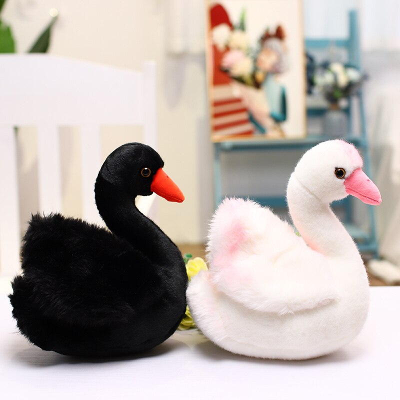 Beautiful Black & White Swan Plushies - Plushies