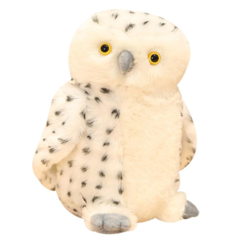 Realistic Snowy White Owl Plush Toy - Plushies