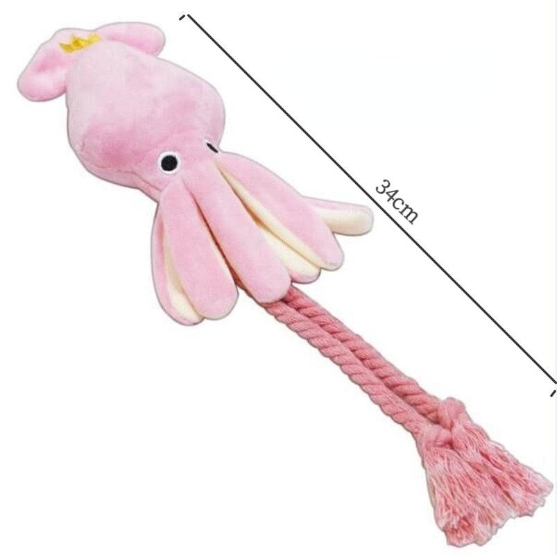 Cute Squid Dog Pet Toy - Plushies