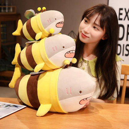 Funny Bee Shark Plush Toy - Plushies