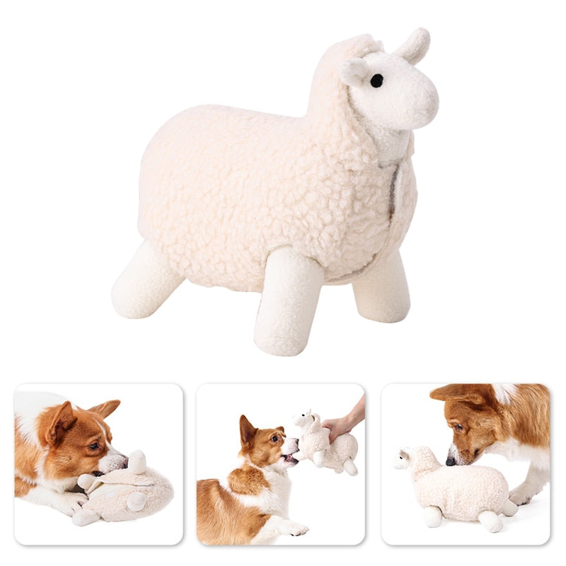 Plush Sheep Squeaky Dog Toy - Plushies
