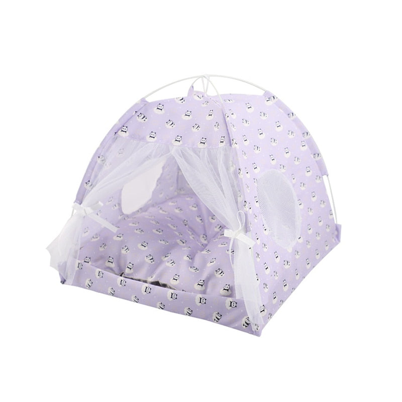 Adorable Doggy & Kitty Pet Tent Beds - Plushies