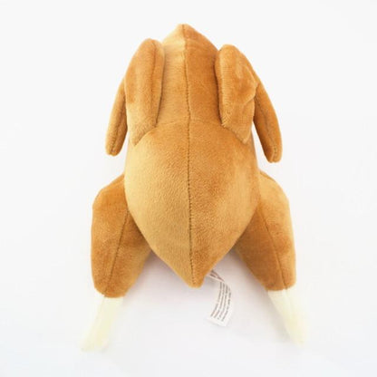Funny Roasted Chicken Squeaky Pet Toy - Plushies
