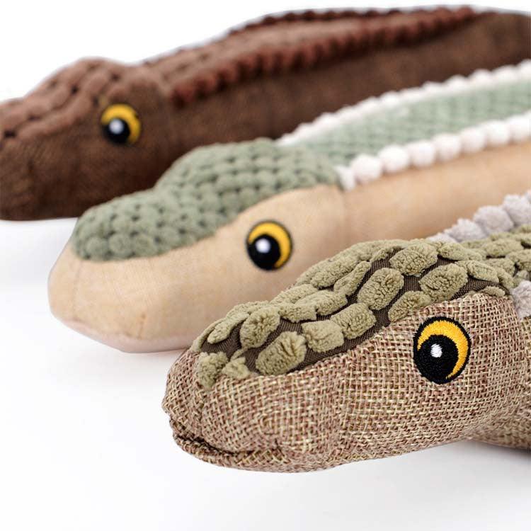 Crocodile Dog Toy w/ Sound - Plushies