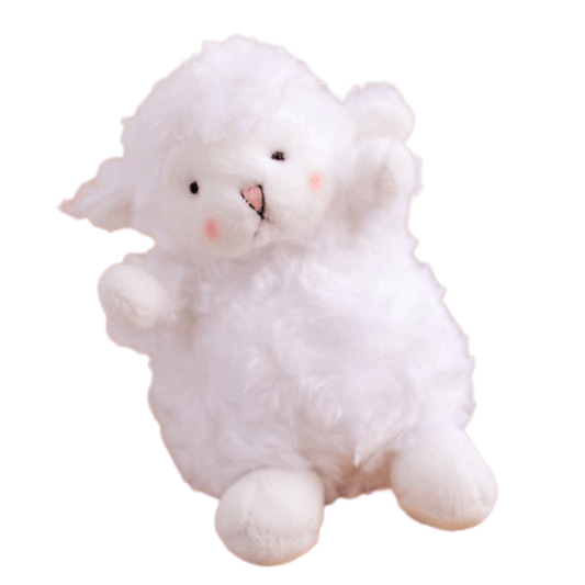 Fuzzy Lamb Keychain Plushie - Plushies