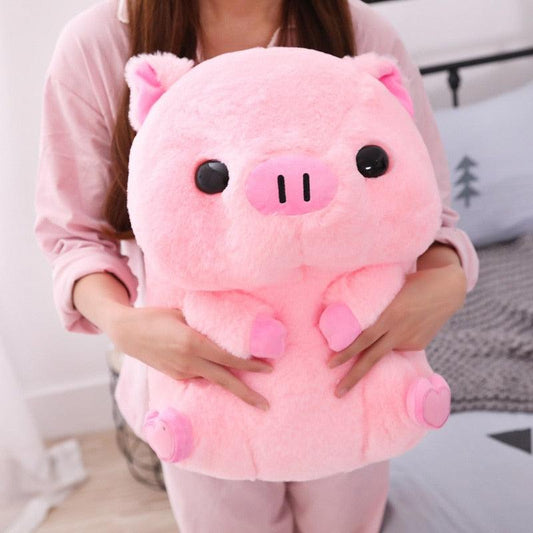 Super Huggable Pink Piggy Plushie - Plushies