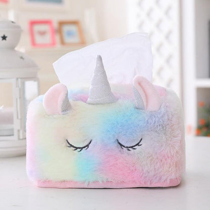 Unicorn Party Decoration Plush Unicorn Tissue Box - Plushies