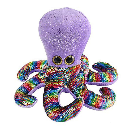 Cool Sparkle Sequin Octopus Plush Toy - Plushies