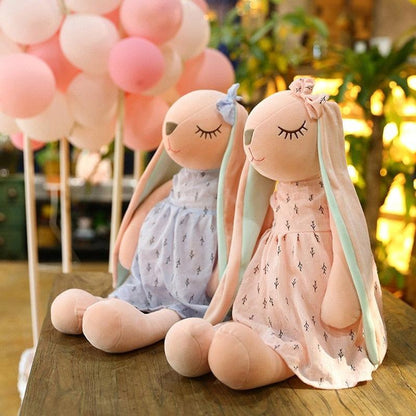 17.5" - 21.5"  Plush Toy Stuffed Animal Long Ears Rabbit Doll - Plushies