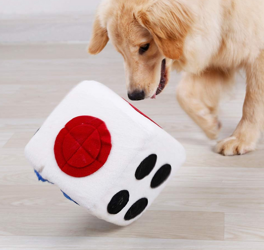 Pet Dog Plush Dice Toy - Plushies