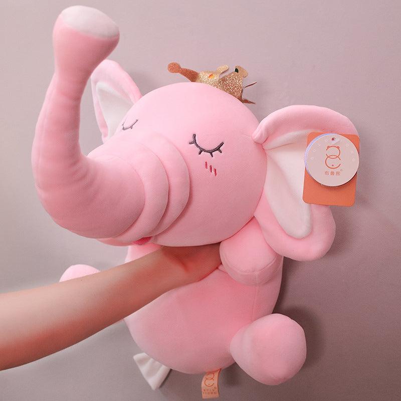 Pink Stuffed Elephant Plush Toy for Baby Showers and Kids - Plushies