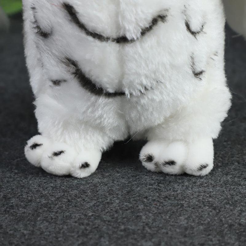 Cute White Owl Plush Toy Doll With Long Hair - Plushies