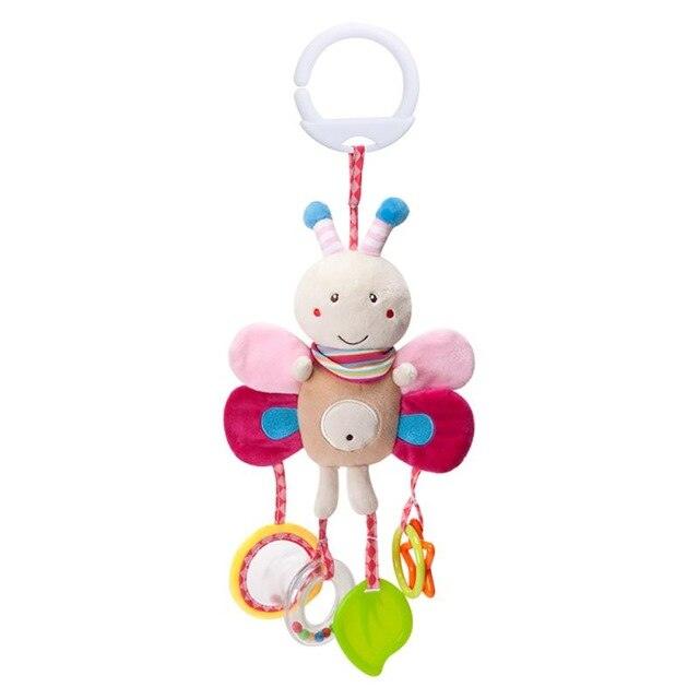 Plush tuffed Animal Hanging Rattles Teether Soothing Baby Toys - Plushies