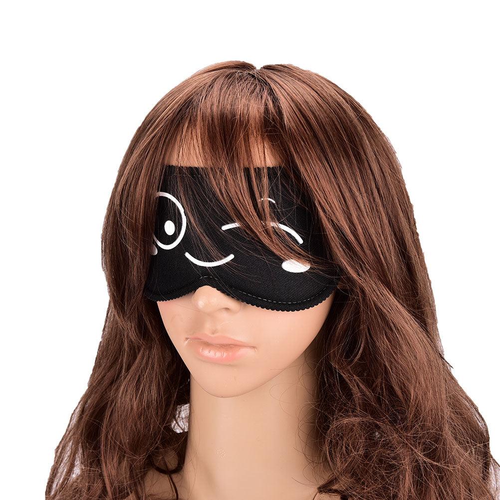 Creative Cartoon Eyes Black Sleep Mask - Plushies