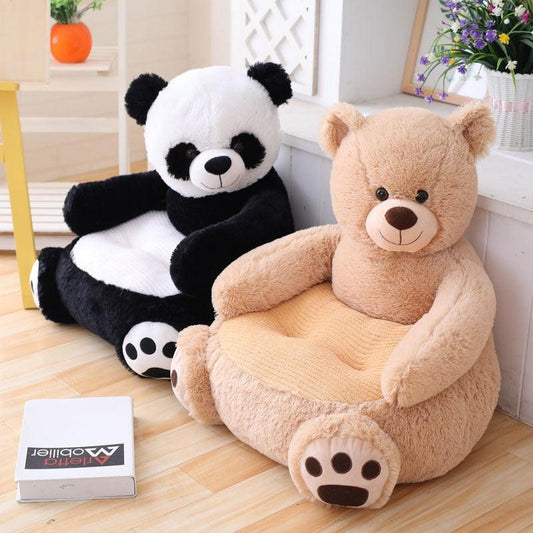 Panda & Teddy Bear Baby Chair Plush Toy - Plushies