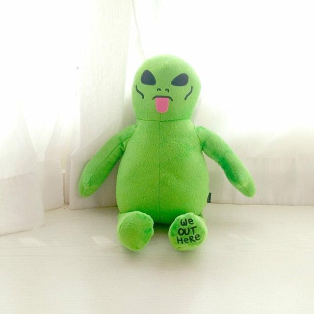 17.5"  Kawaii Middle Finger Cat And Alien Plush Toy Dolls - Plushies