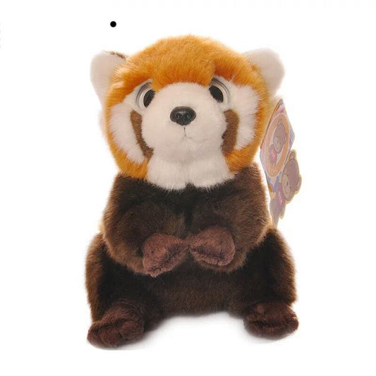 7" Lifelike Sitting Red Panda Plush Toy - Plushies
