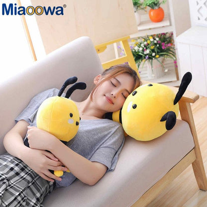 Miaoowa Kawaii Honeybee Plush Toy, Cute Bee with Wings Stuffed Baby Dolls - Plushies