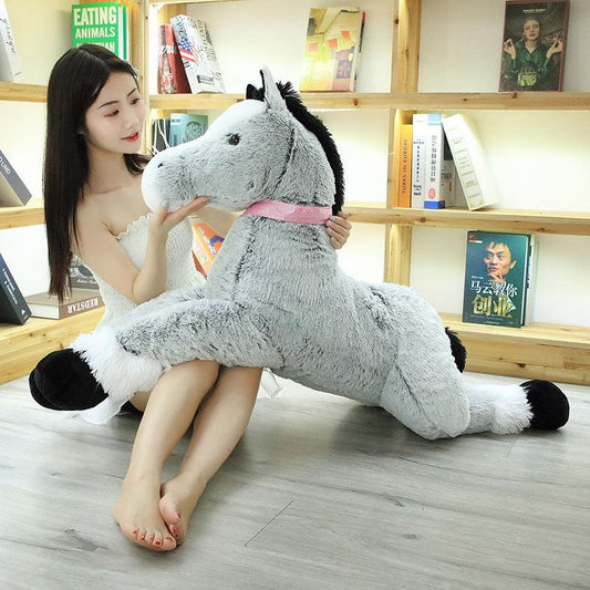 Kawaii Giant Horse Plush Toy - Plushies