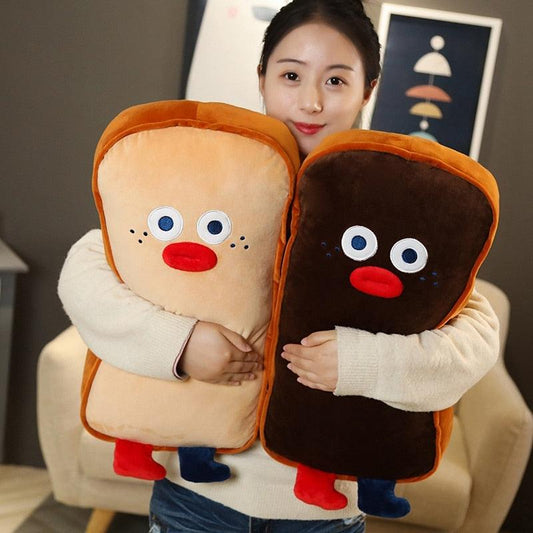 Funny Cute Toasted Bread Pillow Stuffed - Plushies