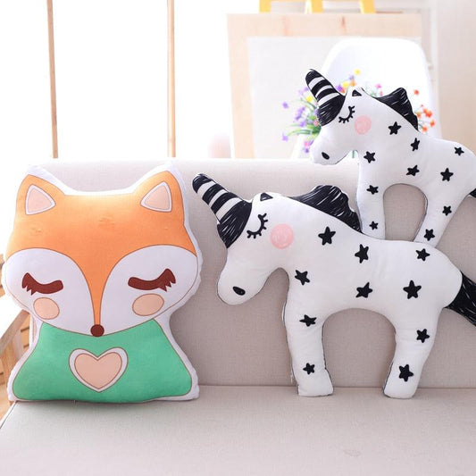 Cute Unicorn and Fox Pillows - Plushies