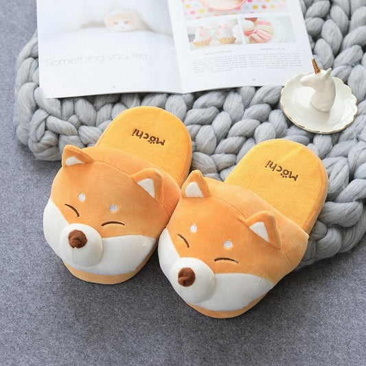 Shiba Inu Plush Doggy Slippers - Plushies
