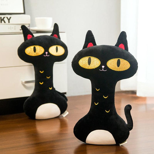Black Cat Throw Pillow Plushies Toy - Plushies