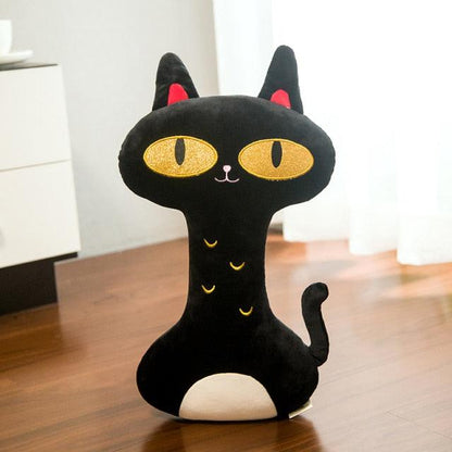Black Cat Throw Pillow Plushies Toy - Plushies