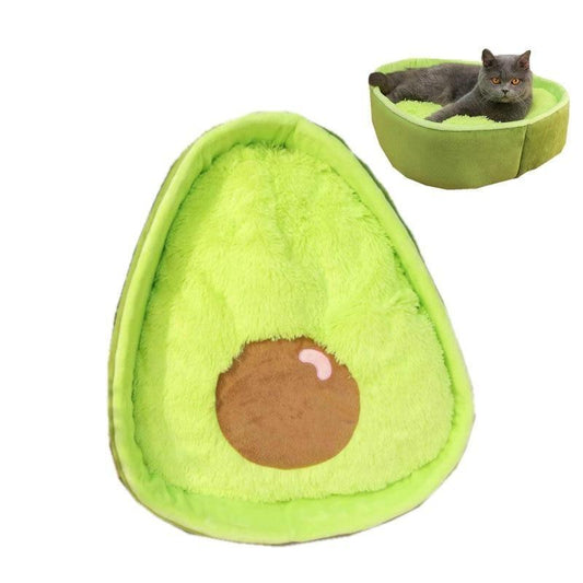 Green Avocado Cat Nest Plush Doll Toys - Plushies