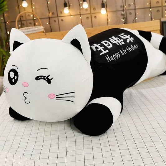 43" Big Size High Quality Cute Cat Plush Soft Toy, Cartoon Pillow Animal Stuffed Doll - Plushies