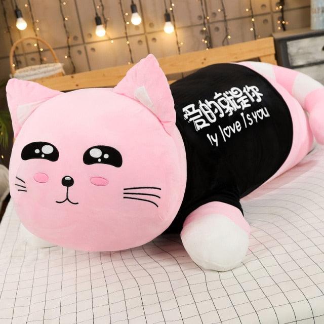 43" Big Size High Quality Cute Cat Plush Soft Toy, Cartoon Pillow Animal Stuffed Doll - Plushies