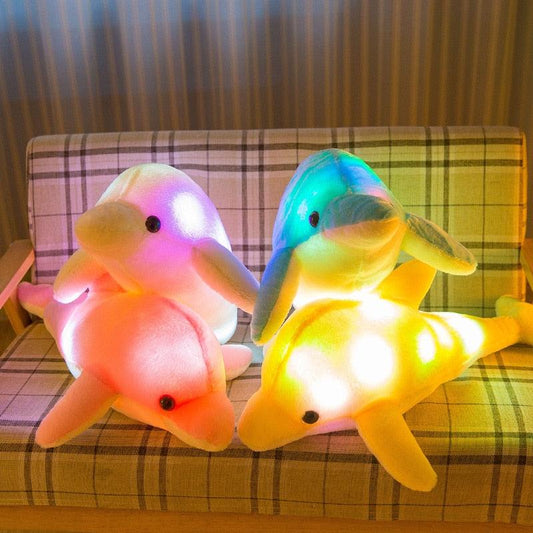 Light Up Dolphin Pillow Stuffed Toys - Plushies