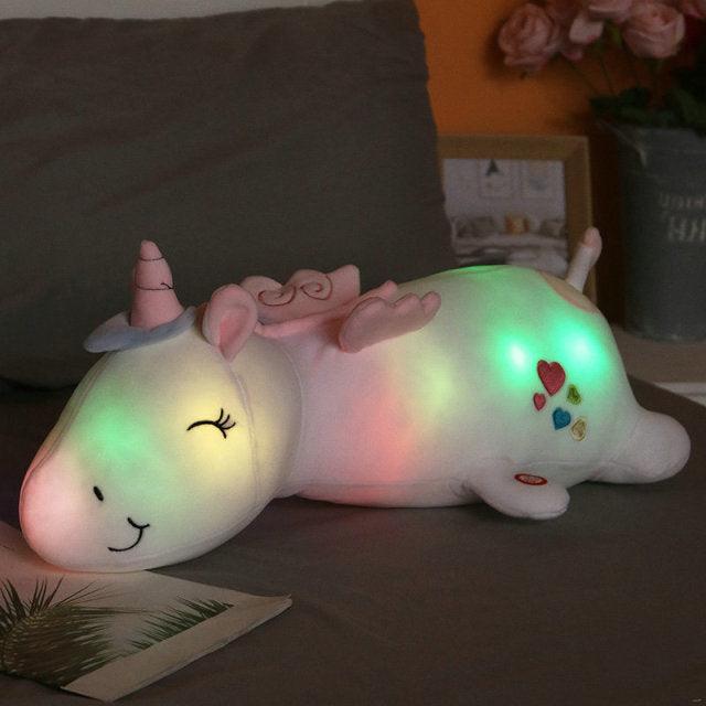 Lovely Glowing LED Light Unicorn Plush Toy - Plushies