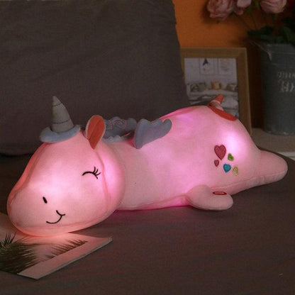 Lovely Glowing LED Light Unicorn Plush Toy - Plushies