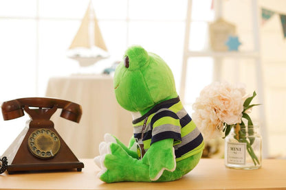 Lovely Frog With Clothes Plush Toy Dolls - Plushies