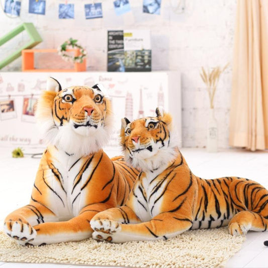 29" - 35" Huge Lifelike Tiger, Leopard Plush Toys, Stuffed Wild Animals - Plushies