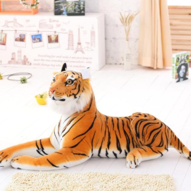 29" - 35" Huge Lifelike Tiger, Leopard Plush Toys, Stuffed Wild Animals - Plushies