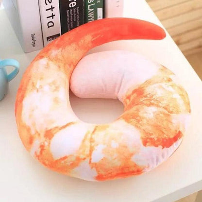 Funny U Shaped Shrimp Neck Cushion Plush Toys - Plushies