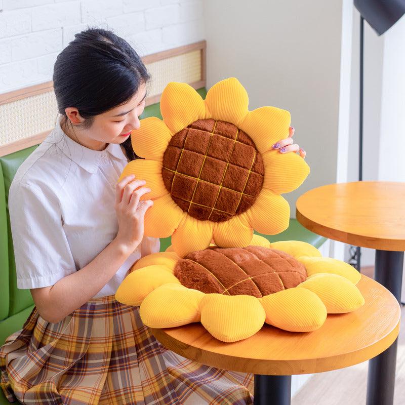 Beautiful Sunflower Plush Seat Cushion - Plushies