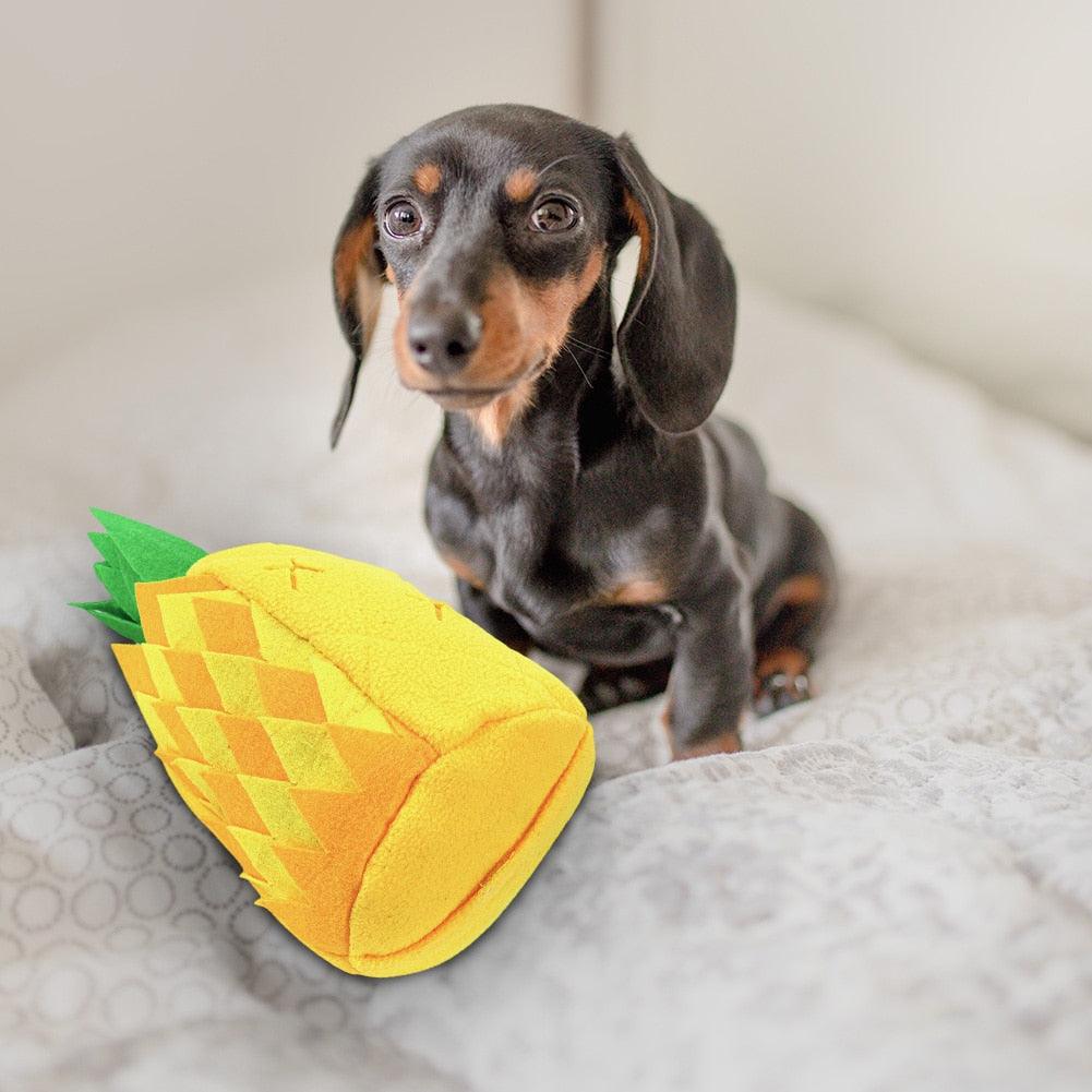 Stress Release Pineapple Plush Toy, Snuffle Mat Dog Nose Pad - Plushies
